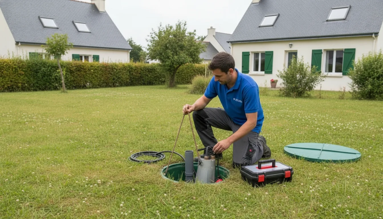 Dépannage pompe de relevage Locmaria-Plouzané – méthode / geste technique